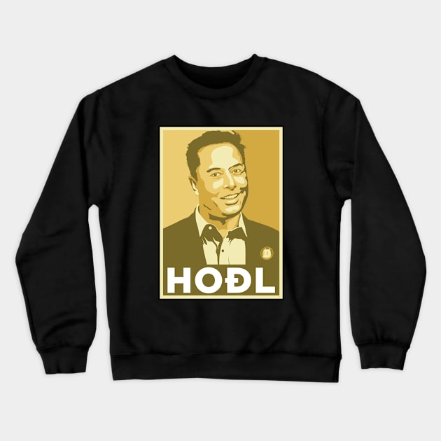 Dogefather HODL Crewneck Sweatshirt by Theo_P